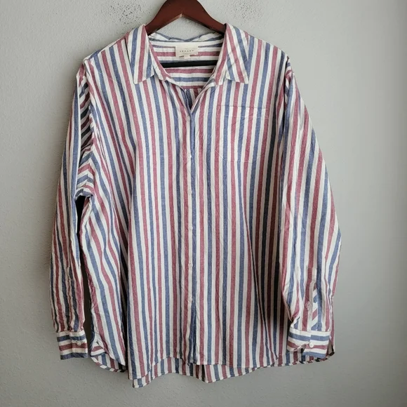 Sezane Max Shirt in Stripes size 48 - Picture 5 of 10